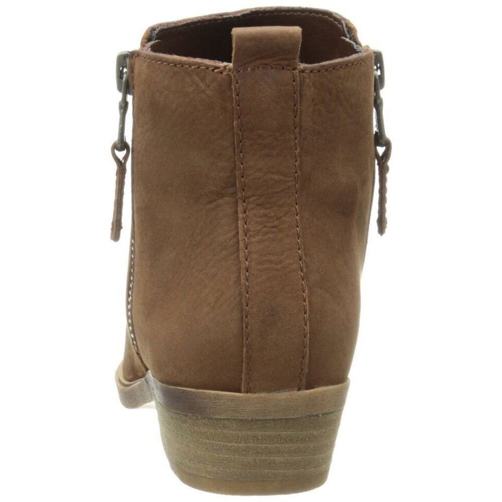 Lauren Ralph Lauren Shira Booties in Dark Snuff Oily Nubuck  Size 10B New In Box - Picture 3 of 9